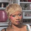 Put on & Go Tousled Blonde Pixie Mullet Wig With Wispy Bangs