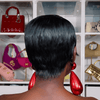 Short Full Lace Sleek Pixie Cut Wig with Deep Side Part