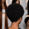 Chic & Natural Full Lace Afro Kinky Curly Pixie Wigs With M-shaped Hybrid Hairline