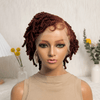 Full Lace Short Bob Twist-out Braided Lace Wig for Summer Wear