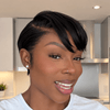 Finesse Sleek Pixie Cut 13x6 Lace Wig with Side Swept Bangs