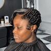 2-in-1 Style Full Lace C-Part Short Finger Wave Pixie Wig For Daily Wear