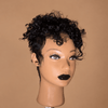 Bold Full Lace Short Curly Pixie Wig with Tapered Sides