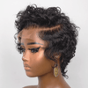 Effortless Full Lace Side Part Curls Short Pixie Wig For Daily Glam