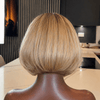 Blonde Ombre Short Bob Human Hair Wig Perfect for Everyday Wear