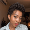 Soft Glam Full Lace Short Curly Afro Pixie Wig for Summer Wear