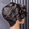 Vintage-Inspired Side Part Pixie Cut 13x4 Lace Wig with Molded Waves