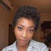 Soft Glam Full Lace Short Curly Afro Pixie Wig for Summer Wear