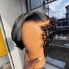 2-in-1 Style Full Lace C-Part Short Finger Wave Pixie Wig For Daily Wear