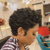 Saloon Look Full Lace Side Part Short Curly Pixie Wig With Laid Edges