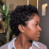 Effortless Full Lace Short Curly Pixie Cut Wig With Hybrid Edges