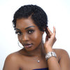 Wear & Go Side Part Short Curly Pixie 13×4 Lace Front Wig