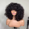 Glueless Voluminous Curly bob Wig With Bangs