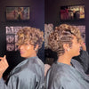 Full Lace Curly Finger Wave Short Glueless Pixie Wig