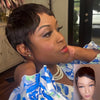 Full Lace Pixie Cut Wig With Short Tail Clearance
