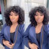 Glueless Voluminous Curly bob Wig With Bangs