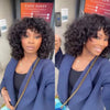 Glueless Voluminous Curly bob Wig With Bangs