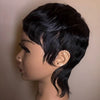 Full Lace Pixie Cut Wig With Short Tail Clearance
