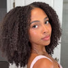 Afro Kinky Curly Layered Cut 5x5 Lace Closure Lace Wig