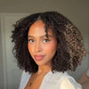 Afro Kinky Curly Layered Cut 5x5 Lace Closure Lace Wig