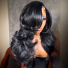 Natural Black Body Wave 13×4 Lace Frontal Human Hair Wig