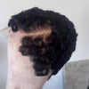 Full Lace Finger Wavy Pixie 100% Human Hair Wig