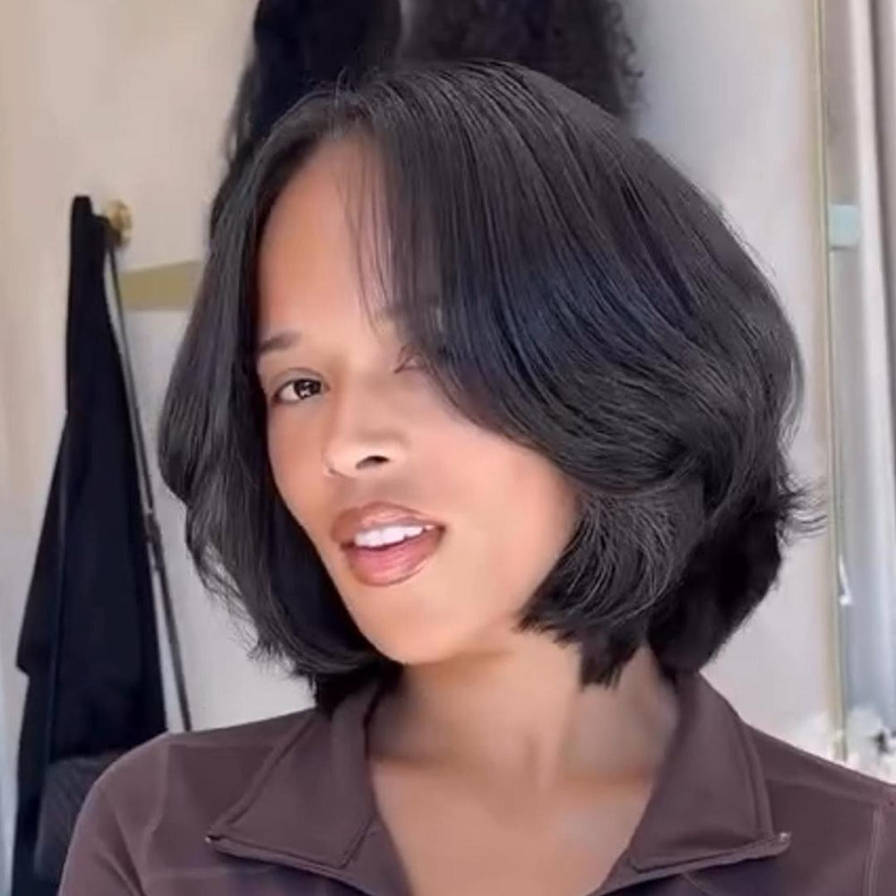 Beginner-Friendly 5x5 HD Lace Blow-out Quick Weave Bob