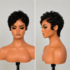 Chic Full Lace Pre-Styled Layered Finger Wave Curly Wig with Side Part