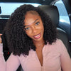 Kinky Curly Flexible Fit Half Wig With Drawstring Natural Hairline Beginner Friendly
