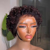 Brown Highlight Curly Wig With Hybrid Kinky Edges