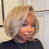 Cream Soda Blonde Straight Bob 13x4 Lace Frontal Wig