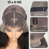 Short Bob Kinky Edges 13x4 HD Lace Frontal Blowout Ventilated Wig