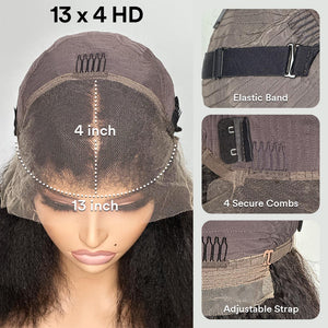 
            
                Load image into Gallery viewer, Kinky Edges HD Lace Frontal Ventilated Curly Wig
            
        