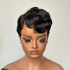 Vintage Glam Side-Part Wavy Pixie Cut 13x6 Lace Wig