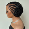 Urban Grace Cornrow Braid 13x6 Lace Wig with Short Curly Back