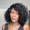 Put on & Go Short Pixie Cut Curly Bob Wig 100% Human Hair