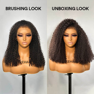 Afro Coily HD Lace Frontal With 4c Kinky Edges Wig