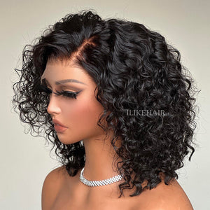 Wet & Wavy Short Bob Water Wave Lace Front Wig