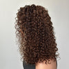 13x4 Lace Frontal Brown With Blonde Highlight Curly Wig