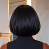 Sleek Blunt Bob 7x5 Lace Closure Human Hair Wig for Everyday Wear