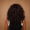 Reddish Brown Bouncy Curly Wig Shoulder Length Soft Natural Look