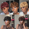 Wear & Go Breathable Finger Wave Short Curly Wig for Beginners
