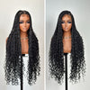 Full Lace Bohemian Braids With Soft Curls Drawstring Wig