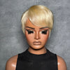 Graceful 613 Blonde Layered Pixie 13x6 Lace Wig with Side Swept Bangs