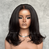 Mid-Length Blowout Layered Haircut Glueless 5x5 Lace Closure Wig