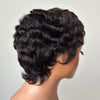 Short Pixie Finger Wave Full Lace Wig
