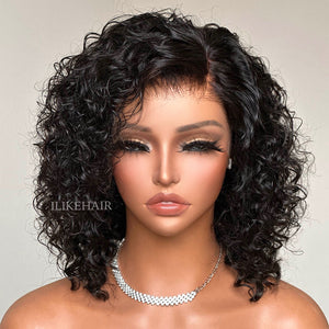 Wet & Wavy Short Bob Water Wave Lace Front Wig