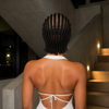 Chic Full Lace Straight-Back Cornrow Braided Wig For Summer Drop