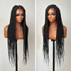 Full Lace Rope Twists Braided Wig With Invisi Drawstring