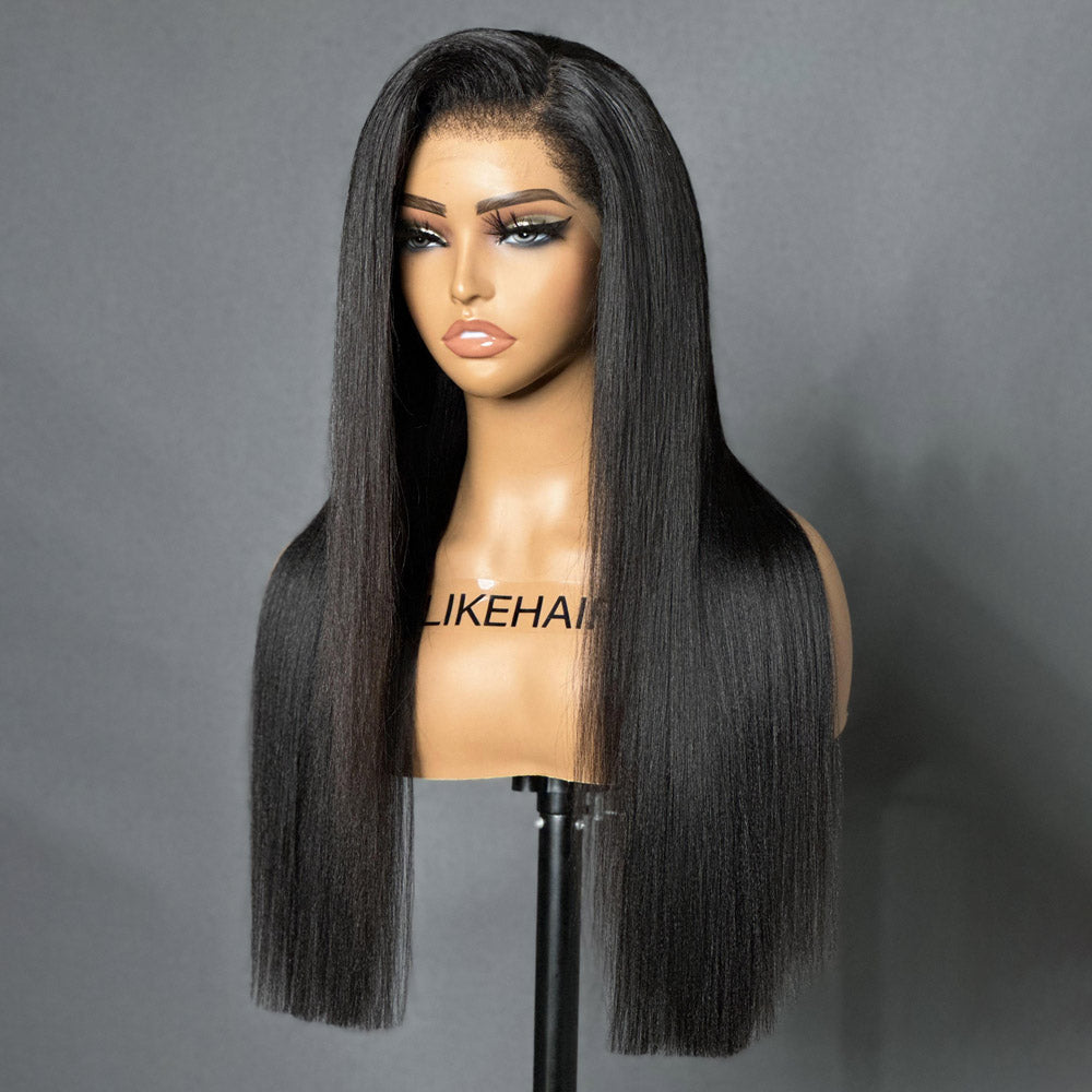 
            
                Load image into Gallery viewer, Natural Yaki HD Lace Frontal Ventilated Kinky Edges Wig
            
        